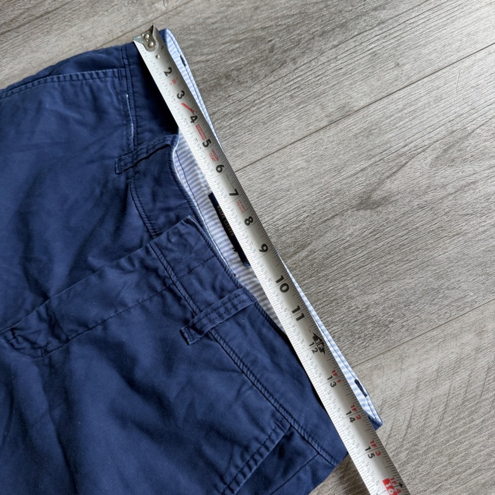 Polo Ralph Lauren Womens 4 Navy Chino Pants Straight Leg Cotton Preppy Pony Logo - Picture 6 of 6